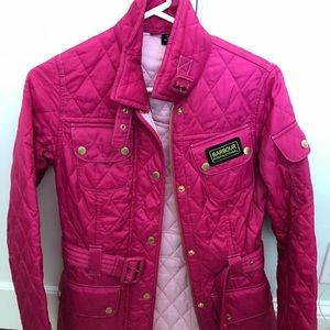 Barbour Pink Quilted Jacket